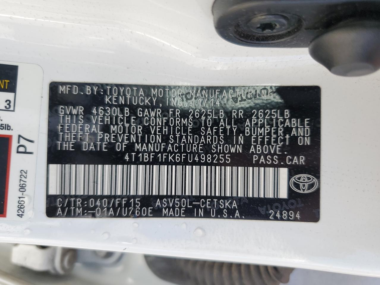 2015 Toyota Camry - Image 12