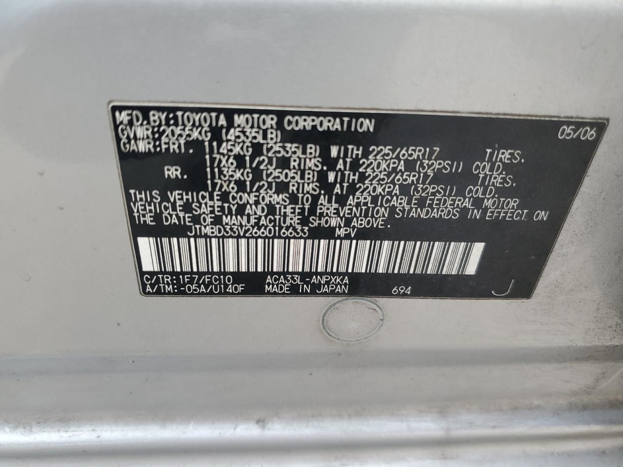 2006 Toyota RAV 4 - Image 13