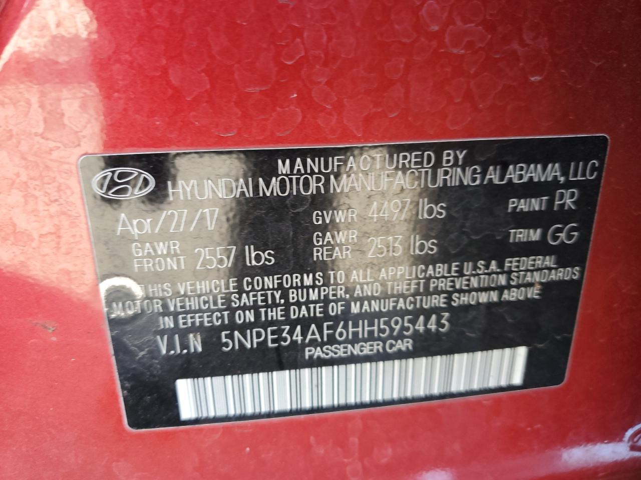 2017 Hyundai Sonata - Image 14