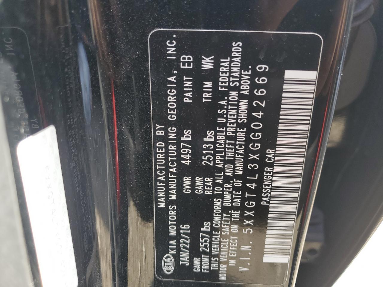2016 Kia Optima - Image 13