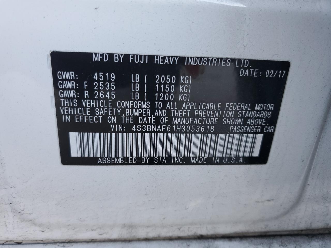 2017 Subaru Legacy - Image 12