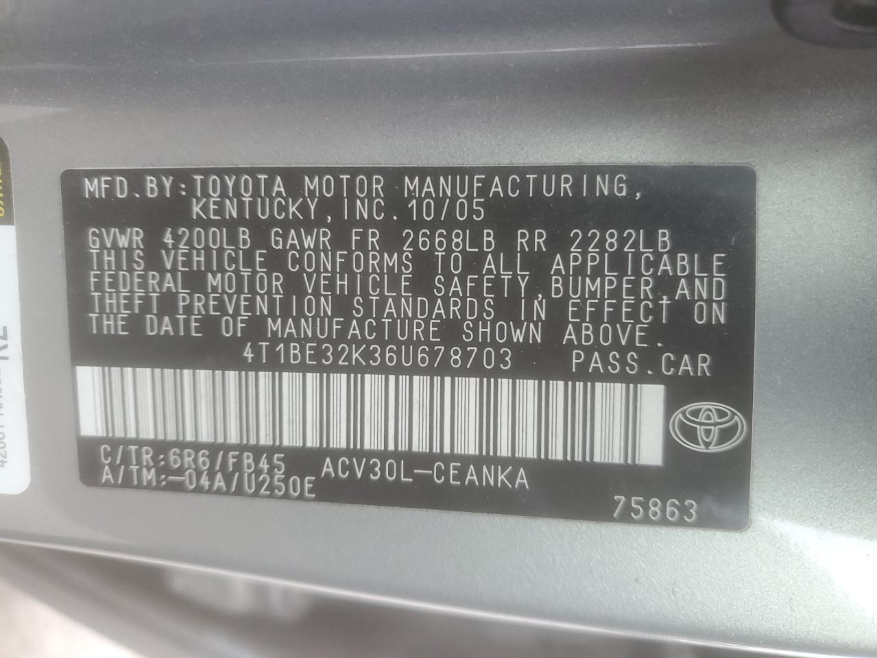 2006 Toyota Camry - Image 12