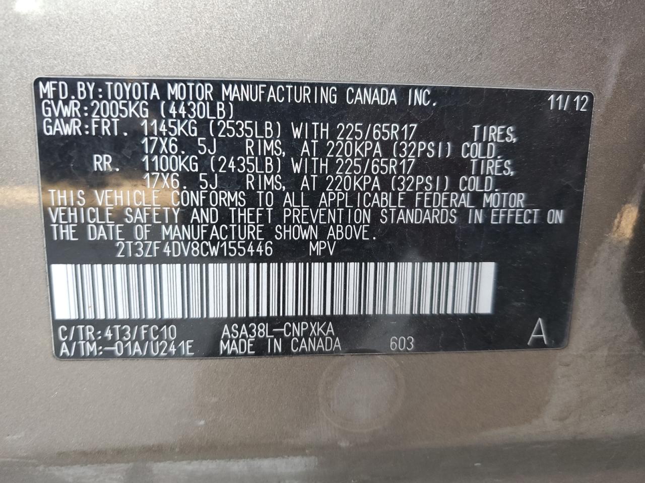 2012 Toyota RAV 4 - Image 13