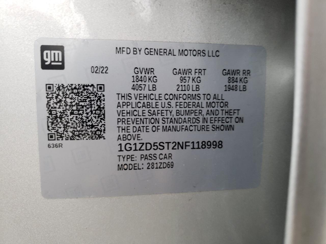 2022 Chevrolet Malibu - Image 12