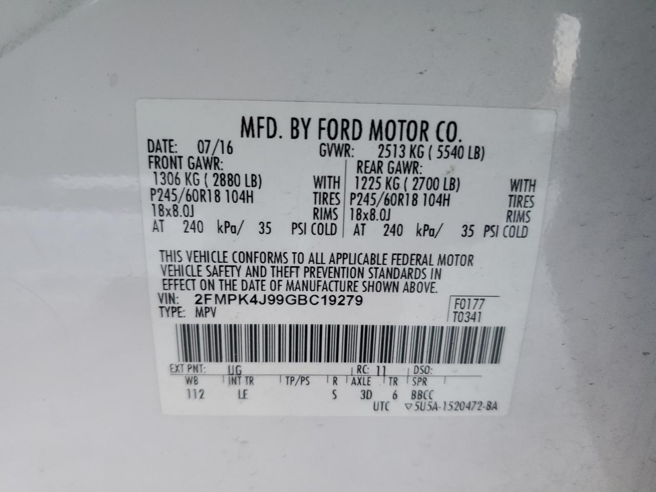 2016 Ford Edge - Image 13