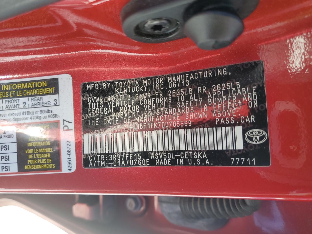 2013 Toyota Camry - Image 14