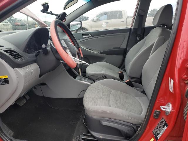  HYUNDAI ACCENT 2017 Красный