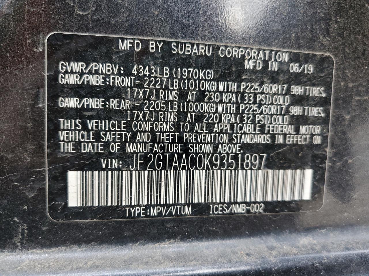 2019 Subaru XV - Image 13
