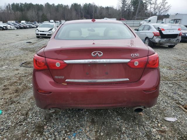  INFINITI Q50 2014 Червоний