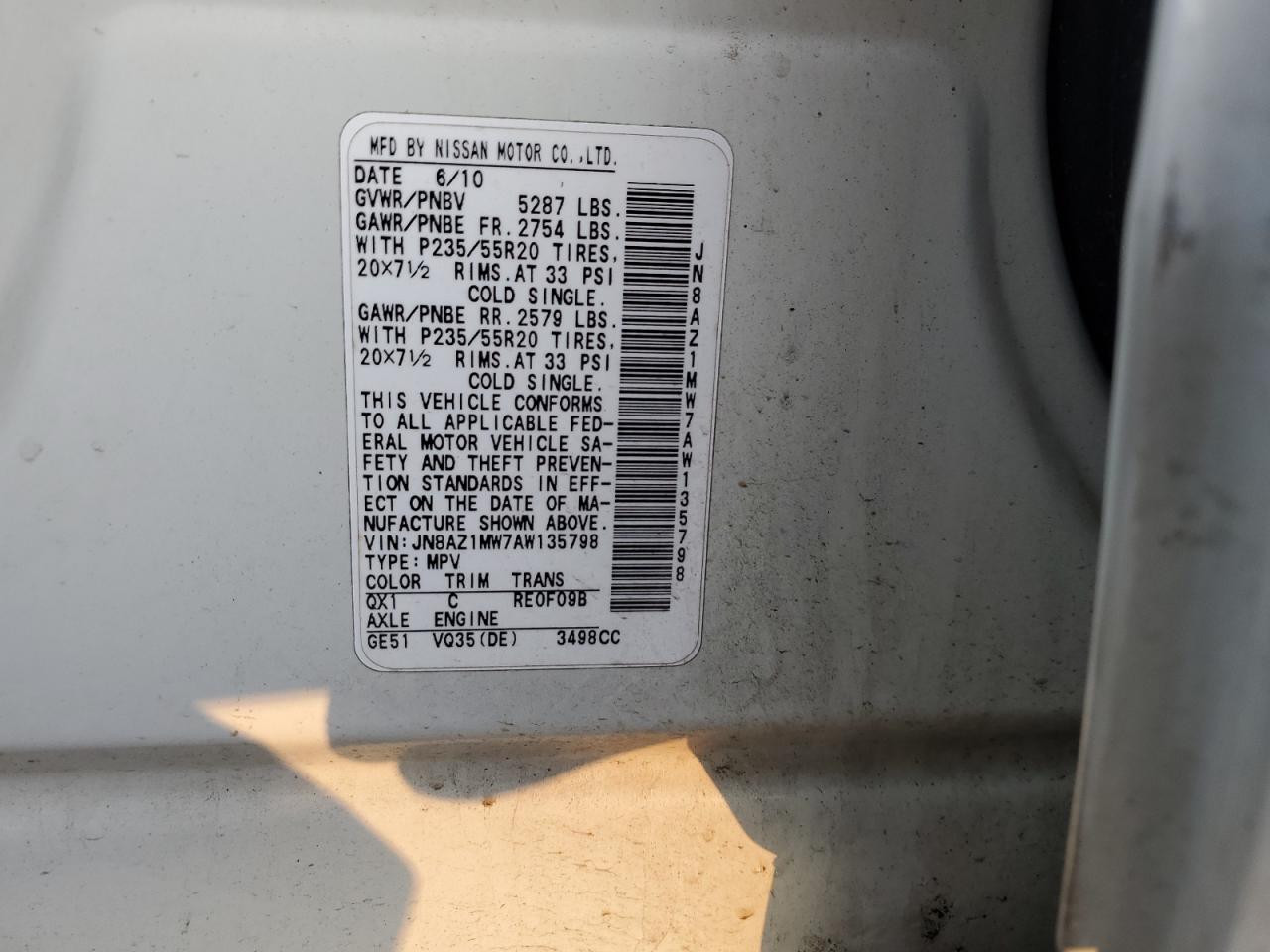 2010 Nissan Murano - Image 13