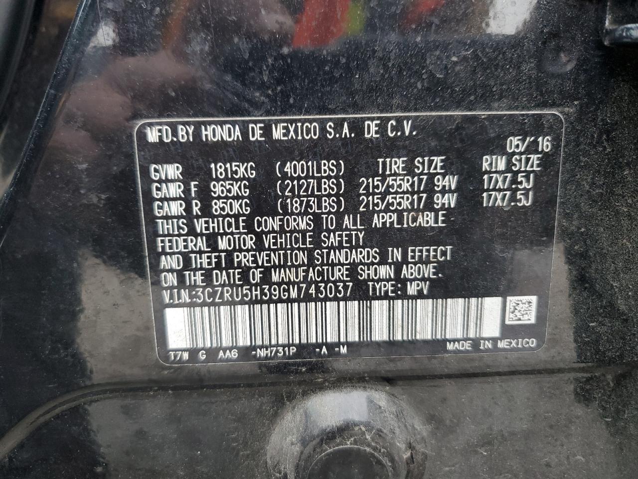 2016 Honda HR-V - Image 14