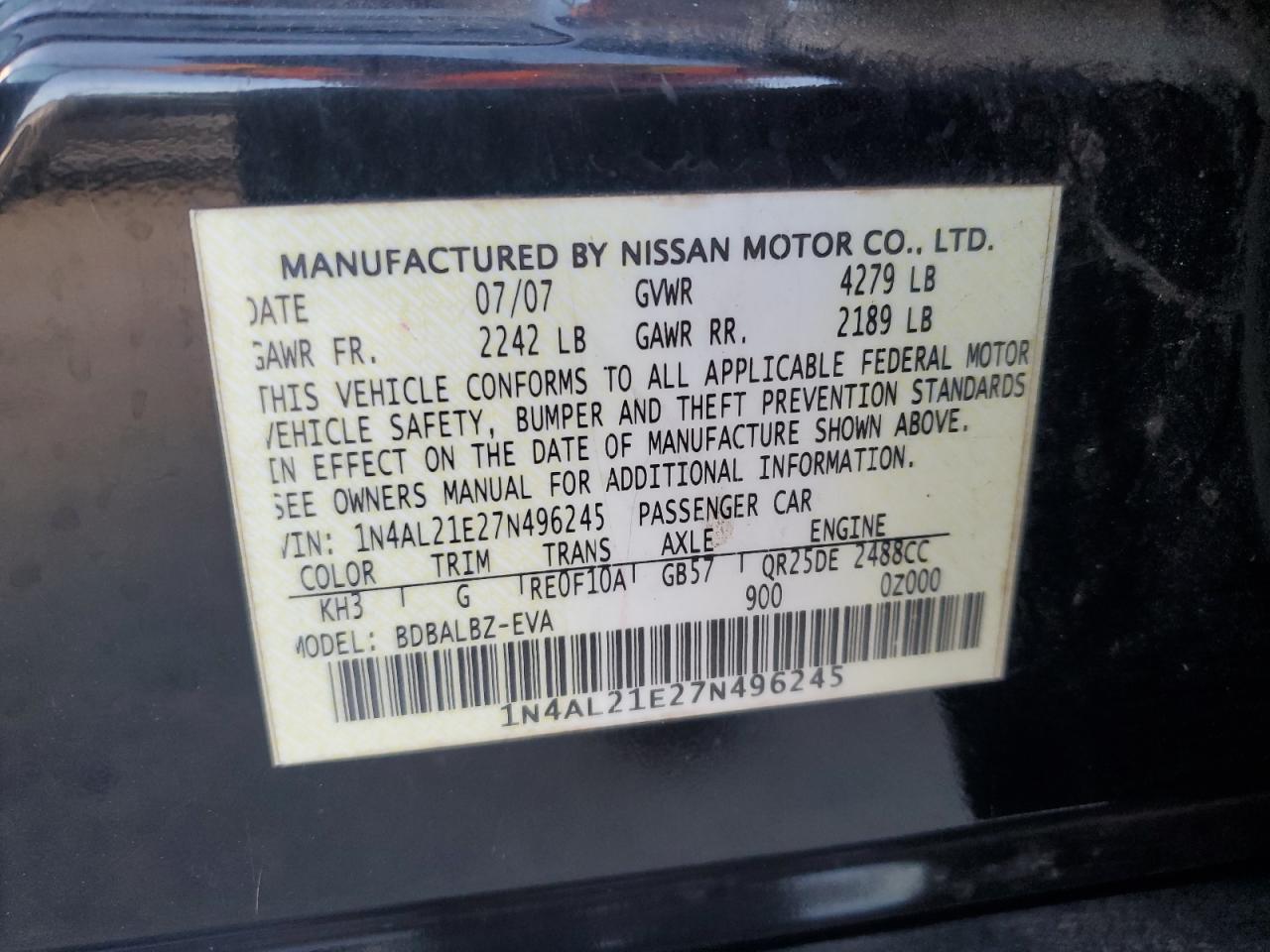 2007 Nissan Altima - Image 13