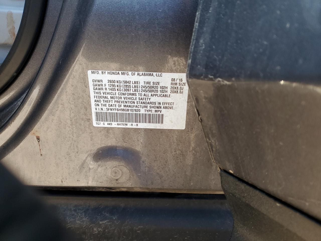 2016 Honda Pilot - Image 13
