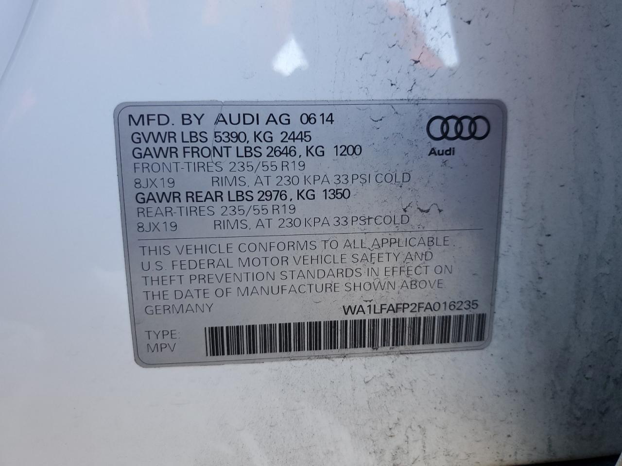 2015 Audi Q5 - Image 13