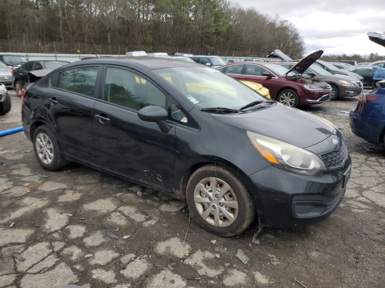 VIN KNADM4A37E6347641 2014 KIA RIO no.4