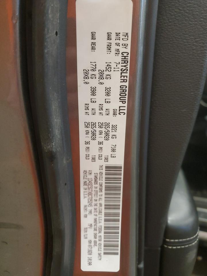 2011 Dodge Durango Citadel VIN: 1D4SE5GTXBC725245 Lot: 88547555