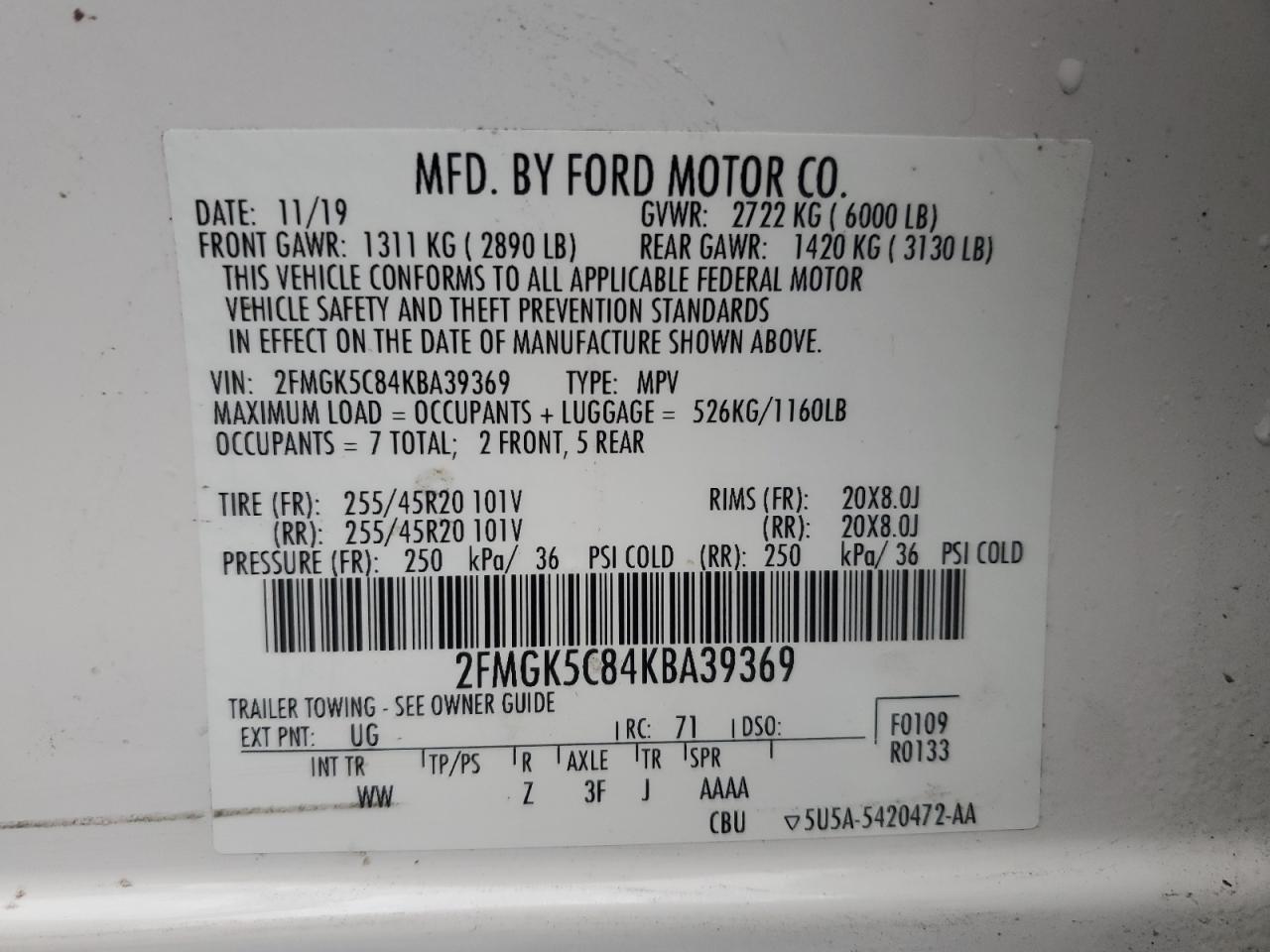 2019 Ford Flex - Image 15
