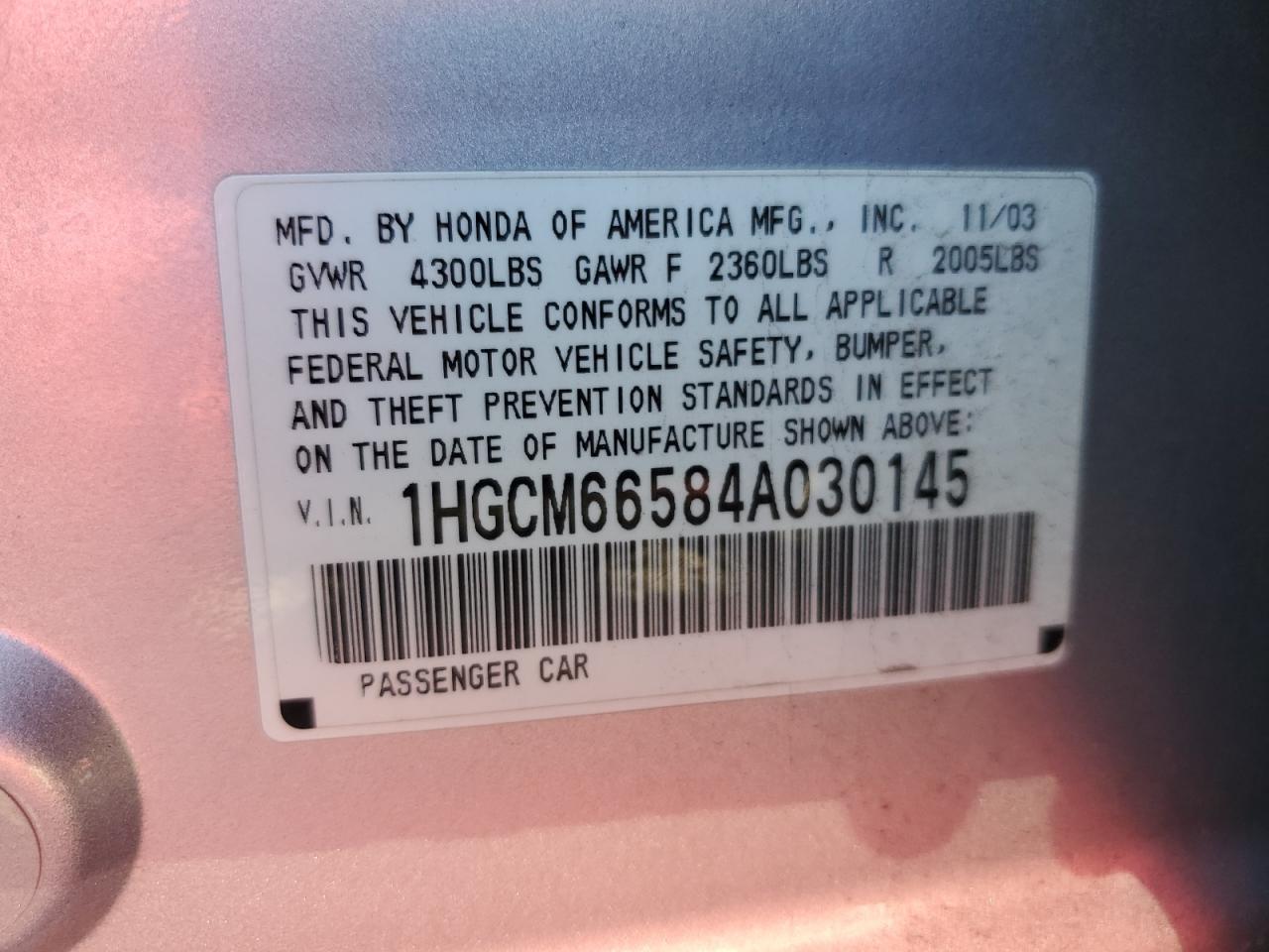 2004 Honda Accord - Image 12
