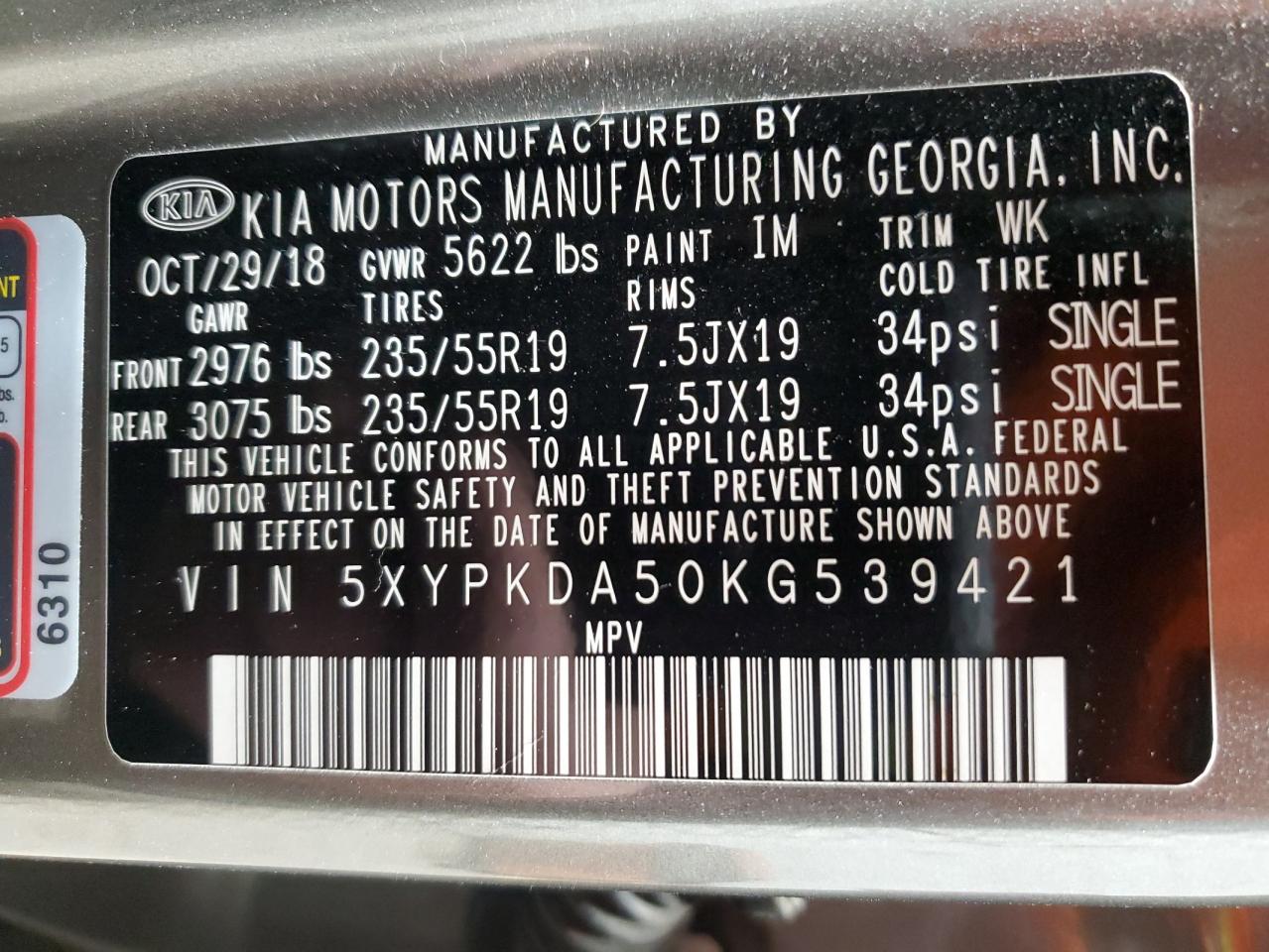 2019 Kia Sorento - Image 14