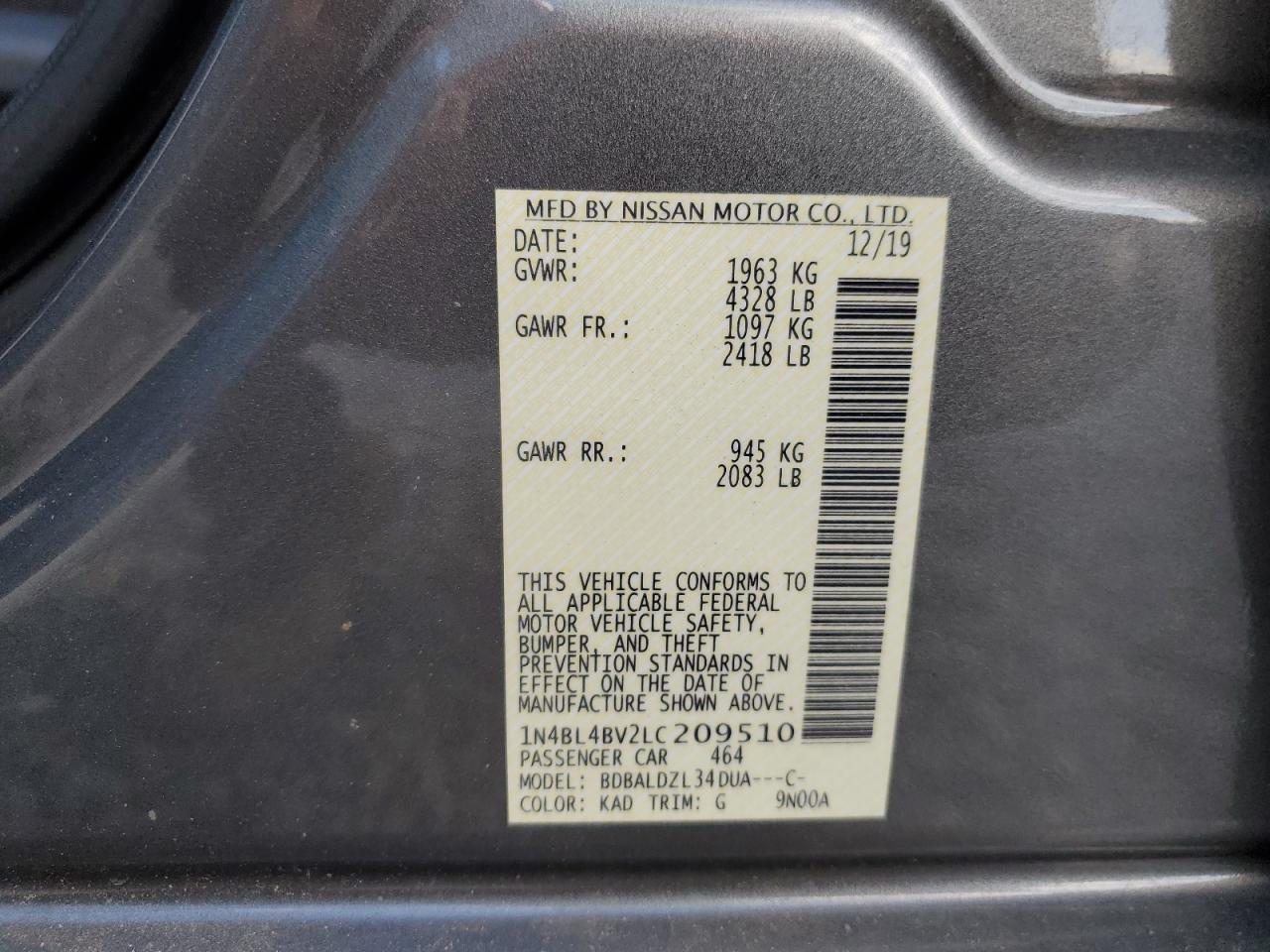 2020 Nissan Altima - Image 12