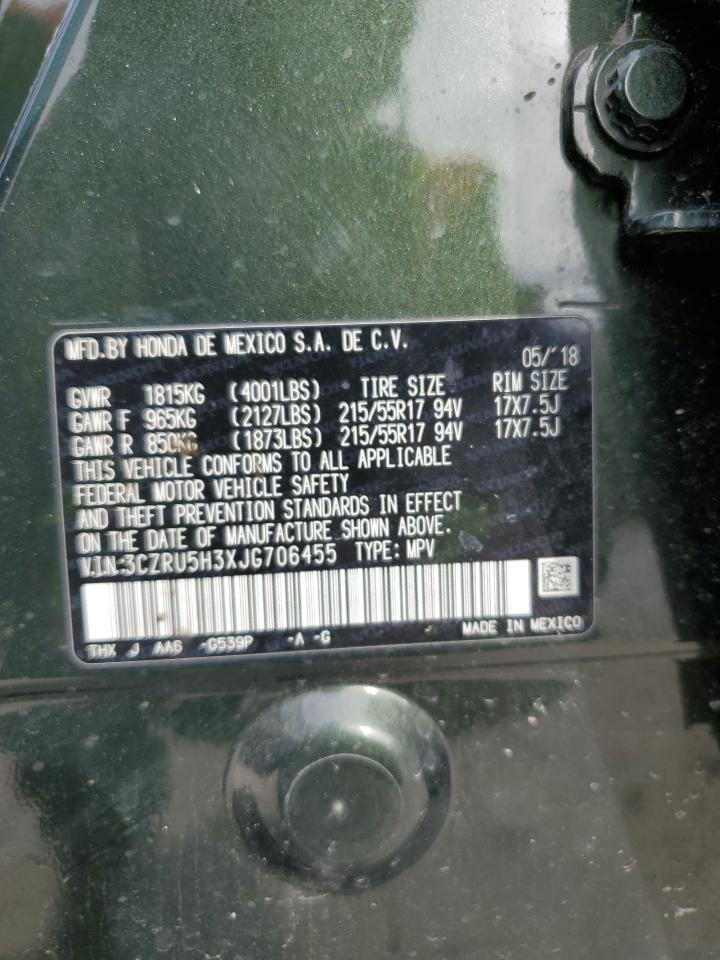 2018 Honda Hr-V Lx VIN: 3CZRU5H3XJG706455 Lot: 87664625