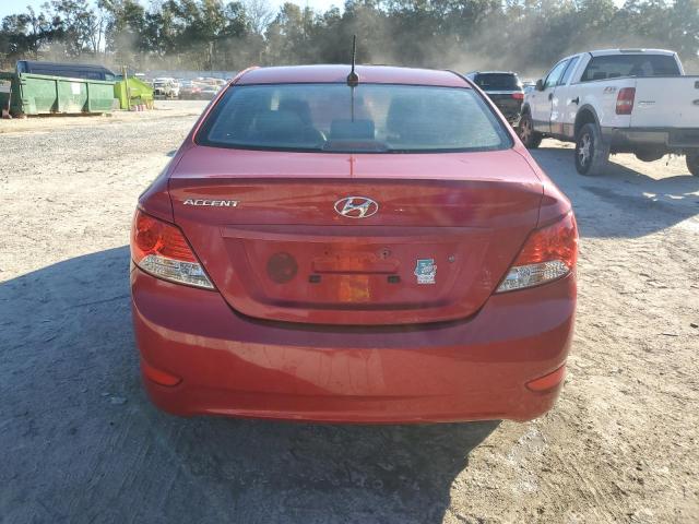  HYUNDAI ACCENT 2012 Czerwony