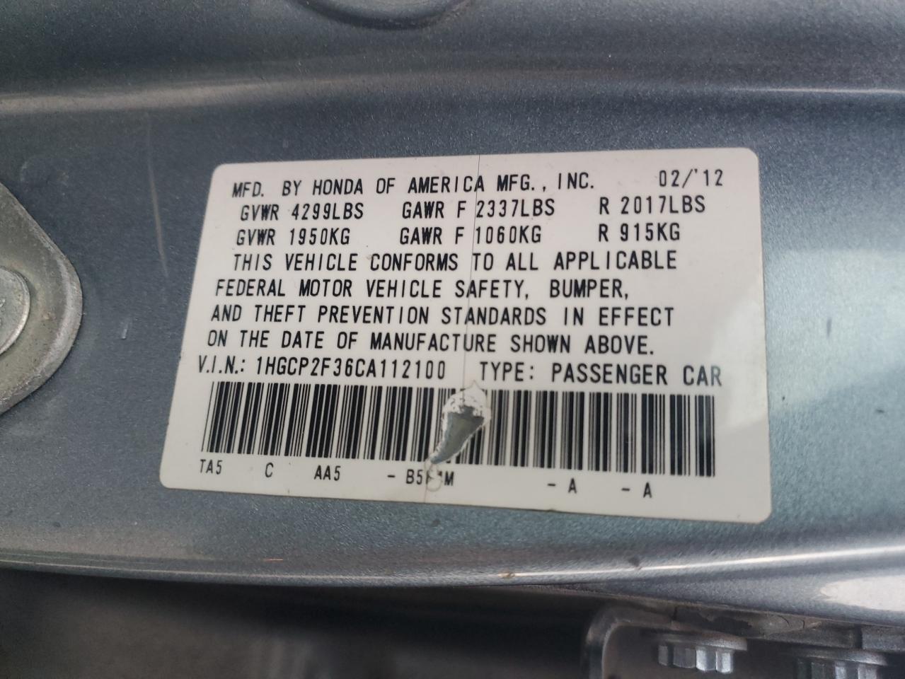 2012 Honda Accord - Image 12