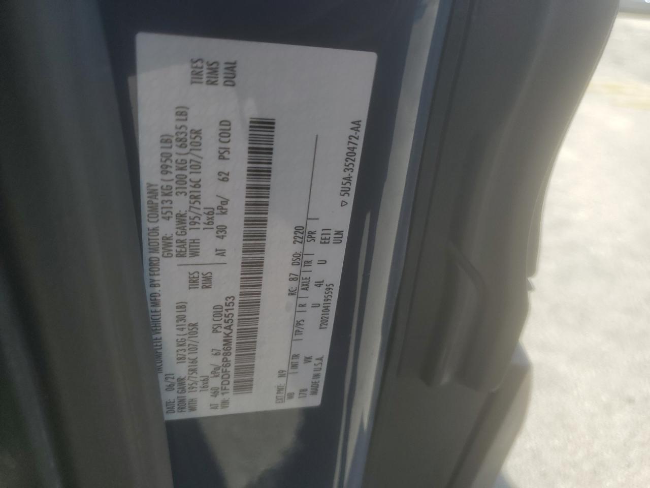 2021 Ford Transit T-350 Hd VIN: 1FDDF6P86MKA55153 Lot: 87407314