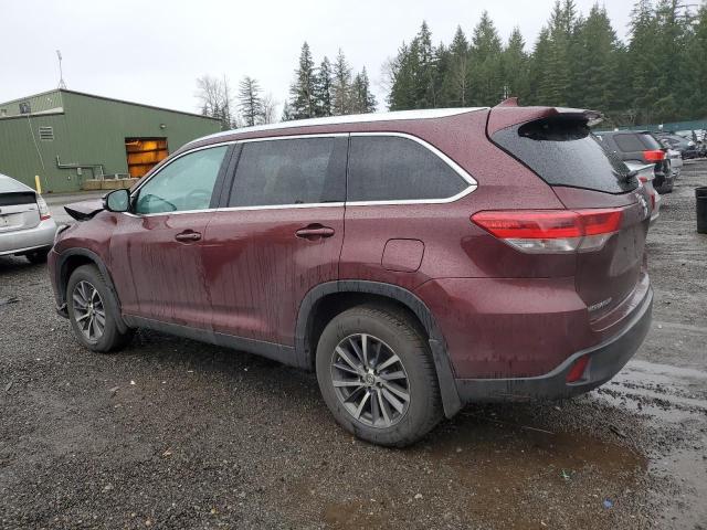  TOYOTA HIGHLANDER 2019 Бургунди