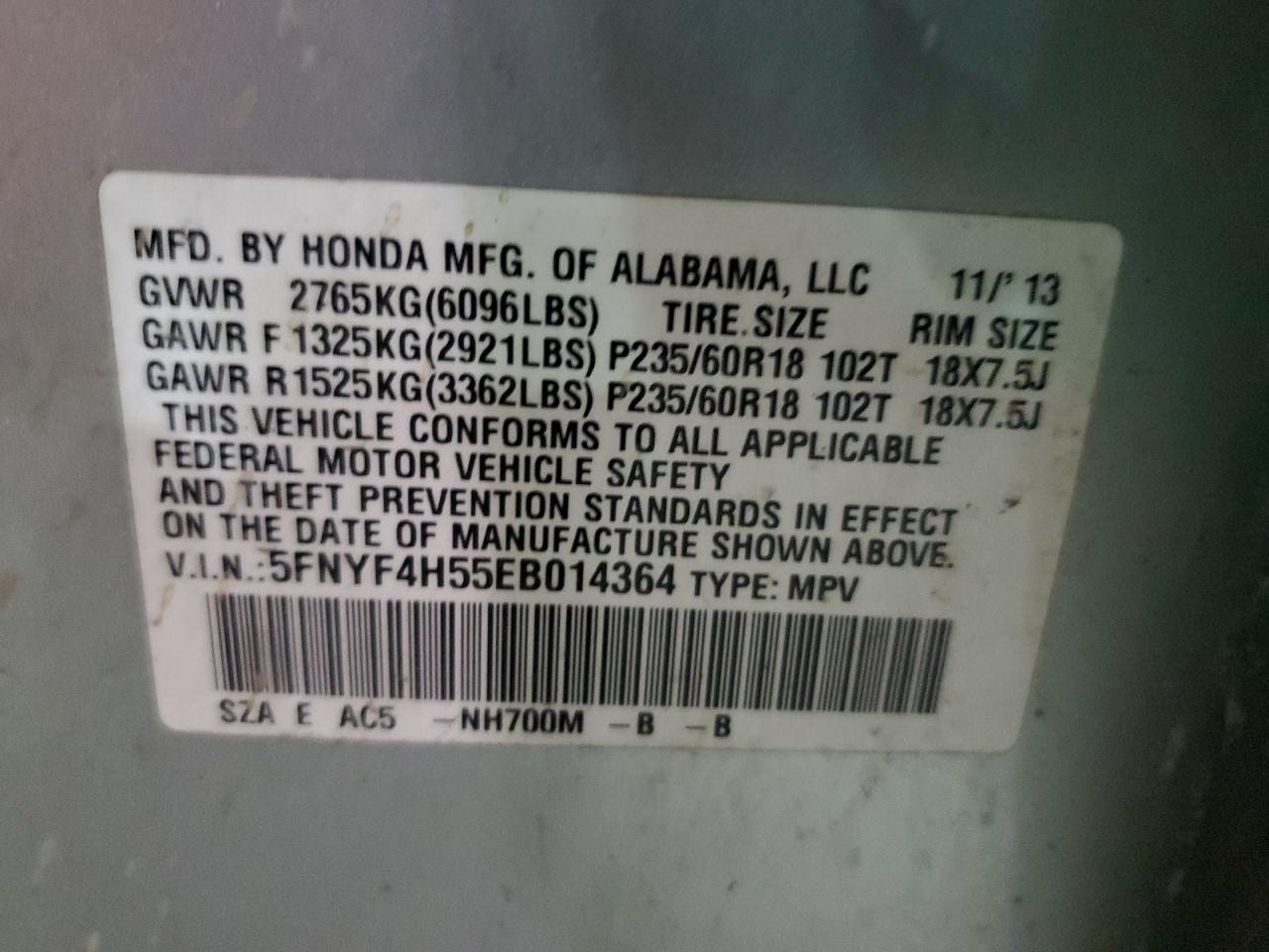 2014 Honda Pilot - Image 13