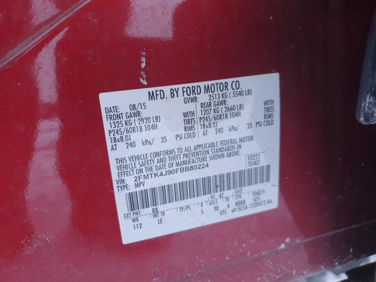 2015 Ford Edge - Image 13