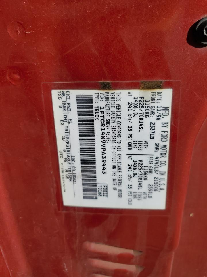 1997 Ford Ranger VIN: 1FTCR14X9ZPA39443 Lot: 87714565