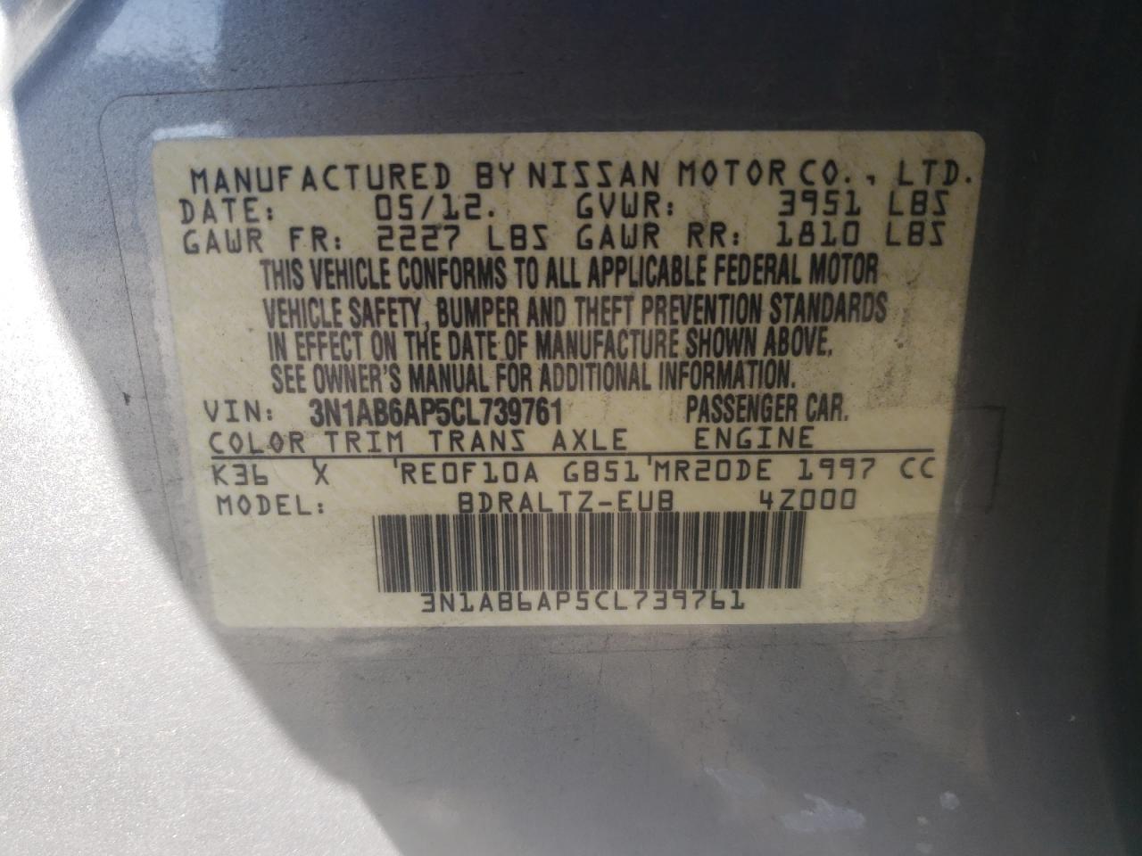 2012 Nissan Sentra - Image 14