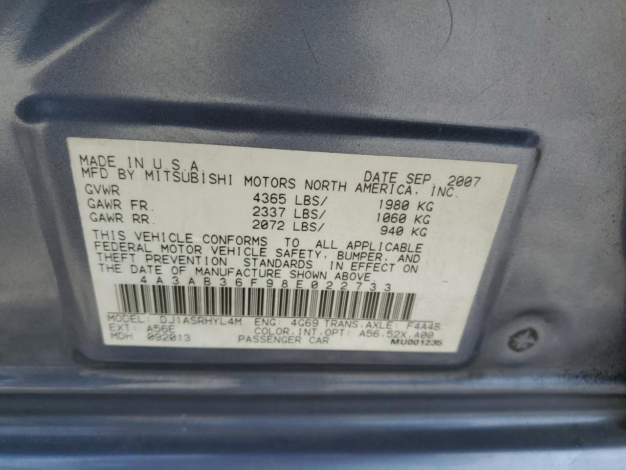 2008 Mitsubishi Galant - Image 12