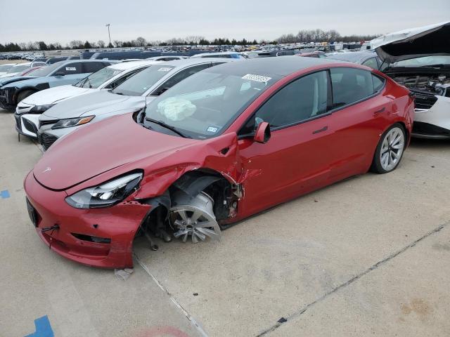  TESLA MODEL 3 2022 Червоний
