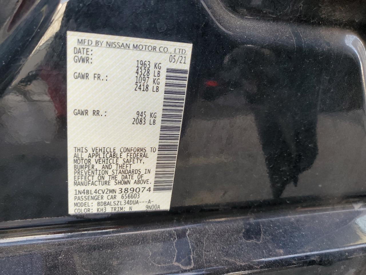 2021 Nissan Altima - Image 13