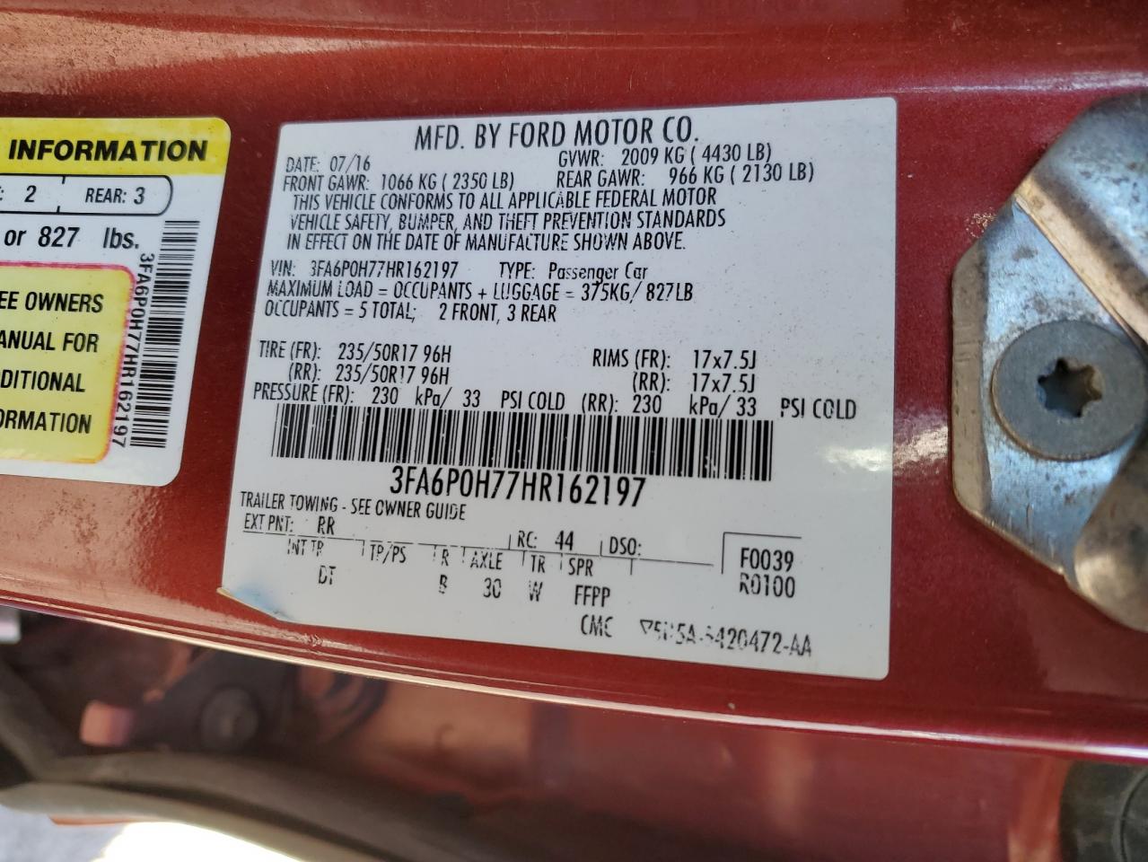 2017 Ford Fusion - Image 14