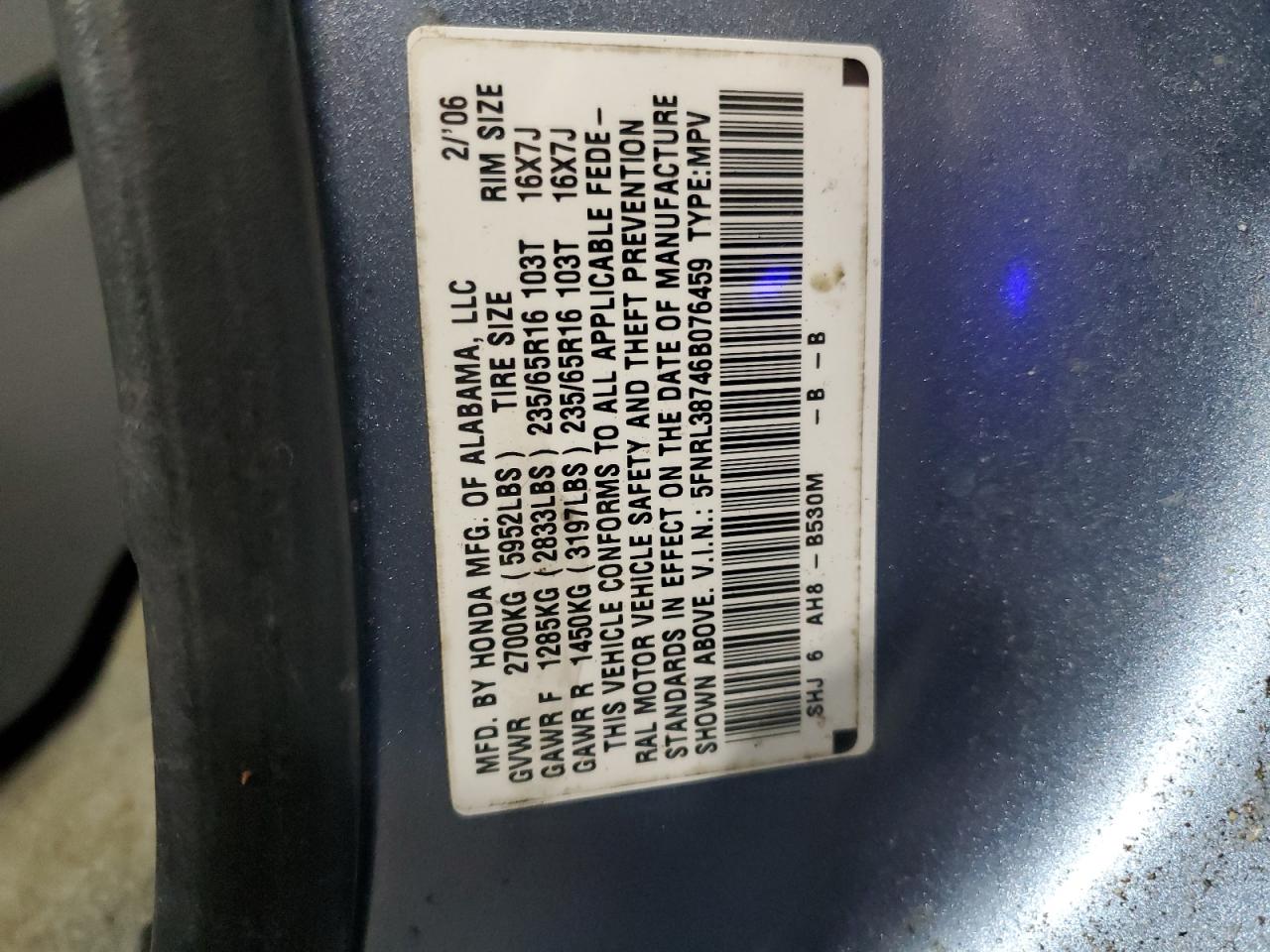 2006 Honda Odyssey - Image 13