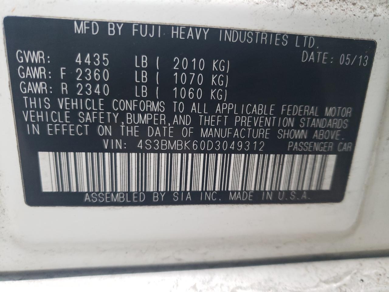 2013 Subaru Legacy - Image 12