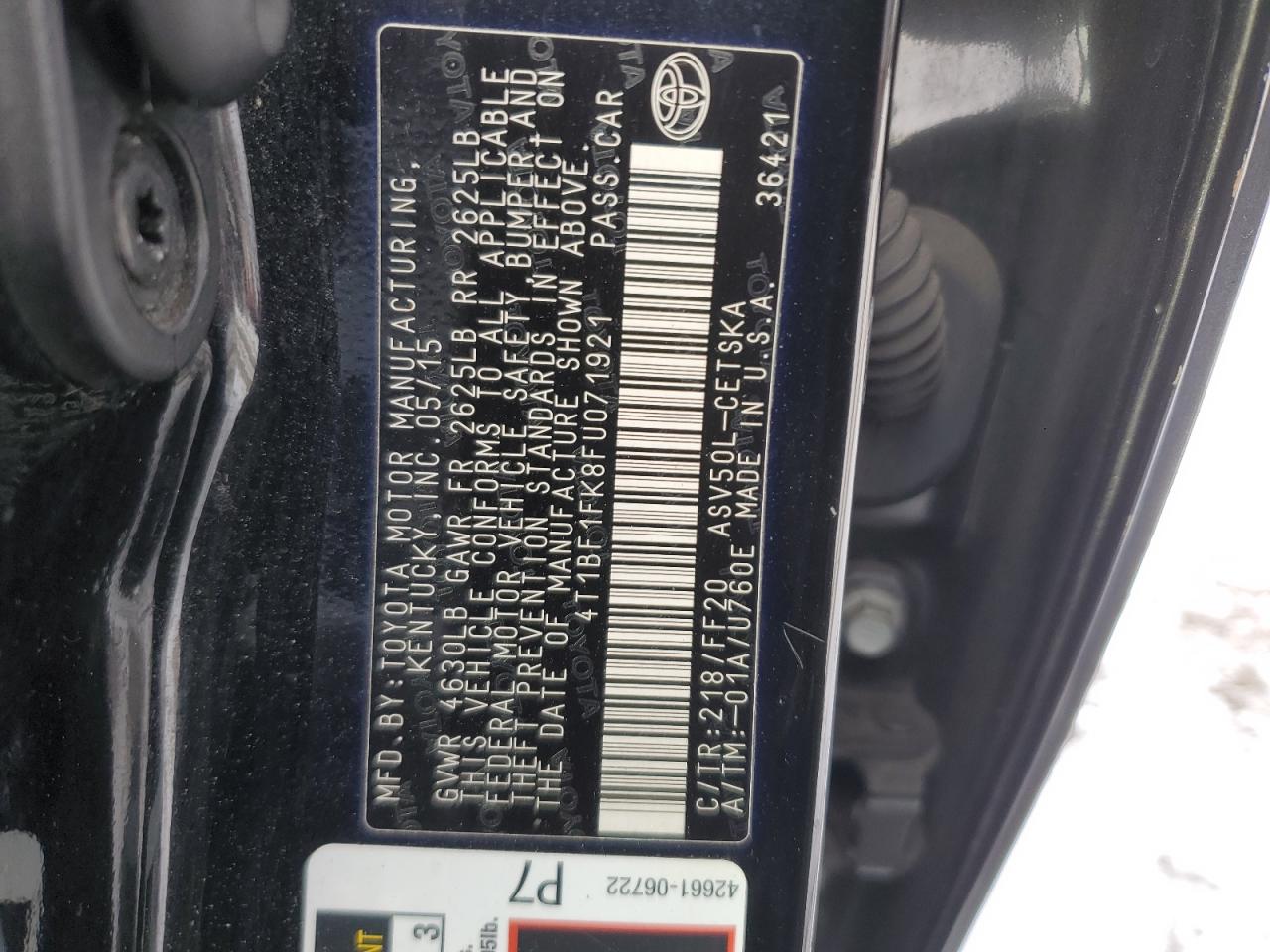 2015 Toyota Camry - Image 12