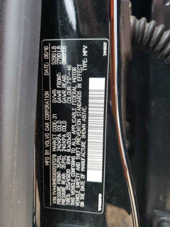 YV449MRSXH2017078 Volvo XC60 2017. Фото: 12