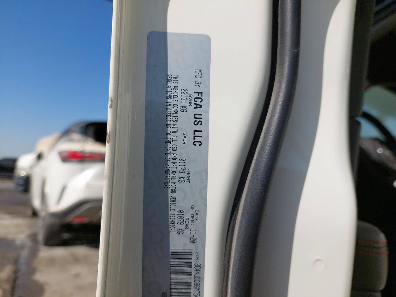 3C4NJDDB6MT546705 - 2021 JEEP COMPASS - #41899225