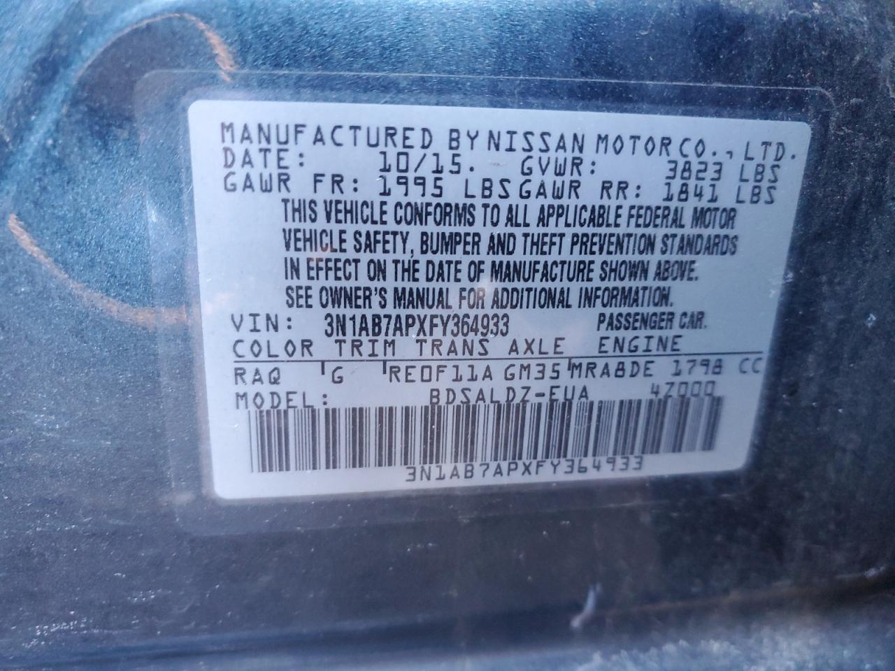 2015 Nissan Sentra - Image 12