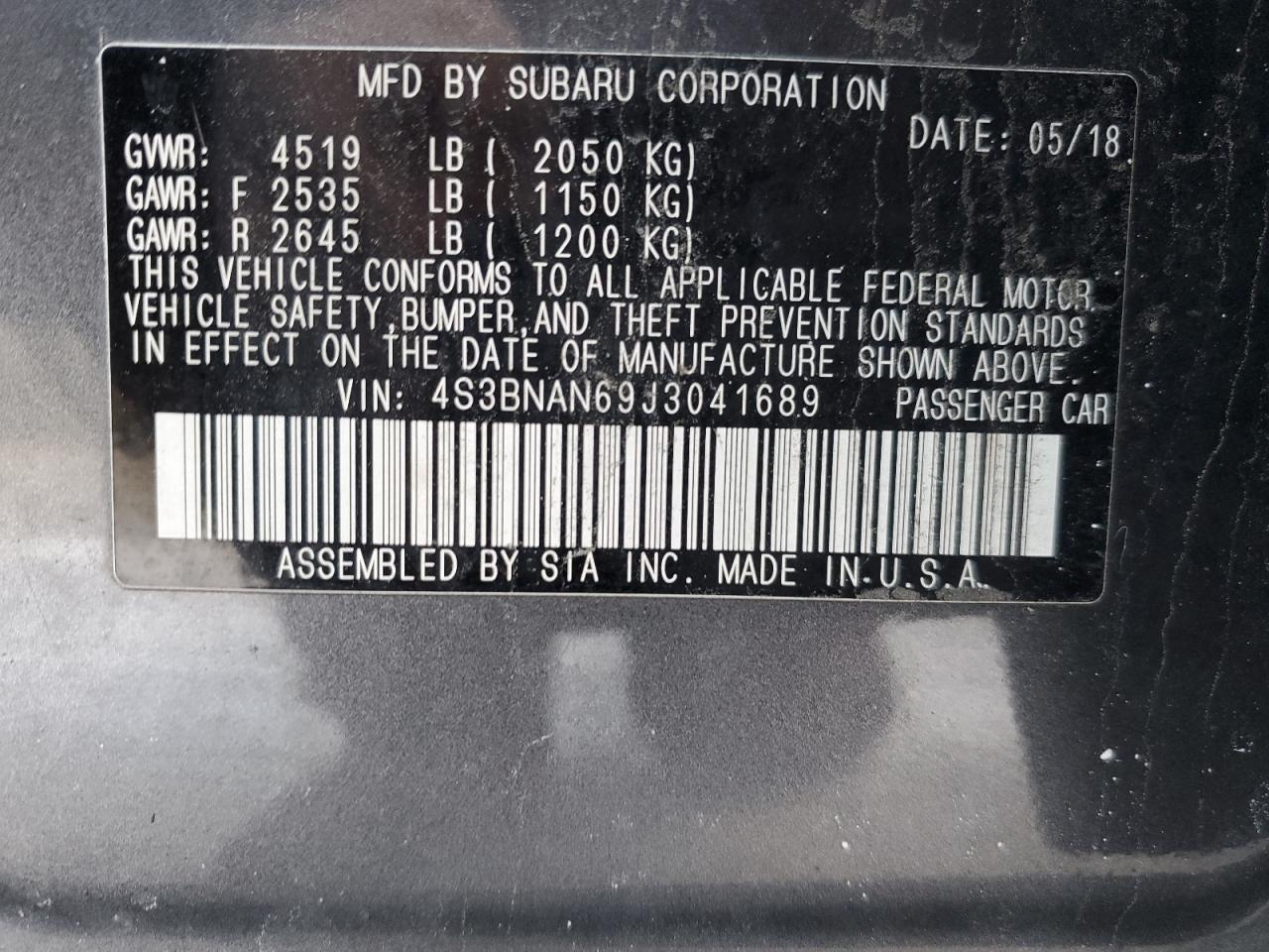 2018 Subaru Legacy - Image 12