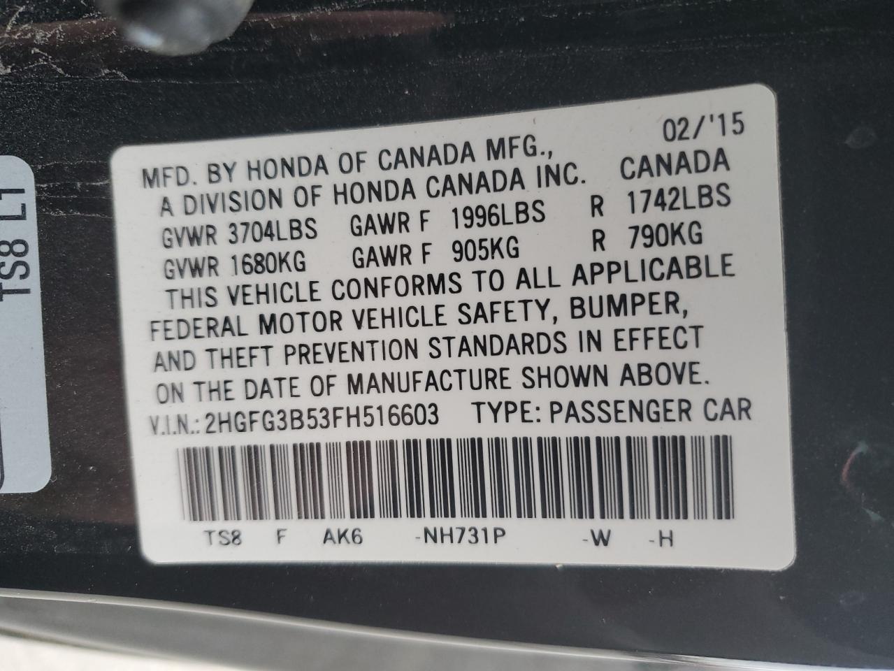 2015 Honda Civic - Image 14