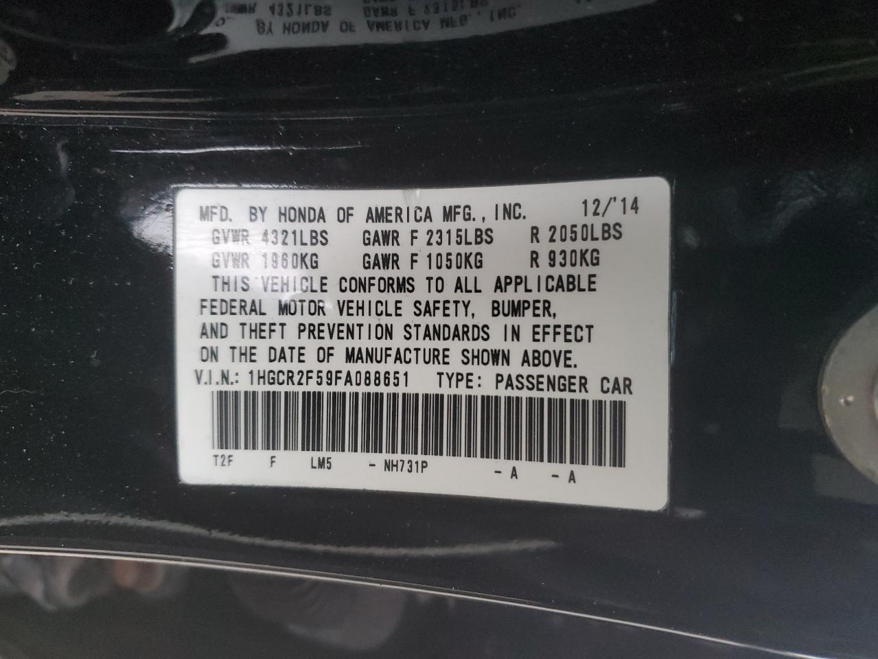 2015 Honda Accord - Image 12