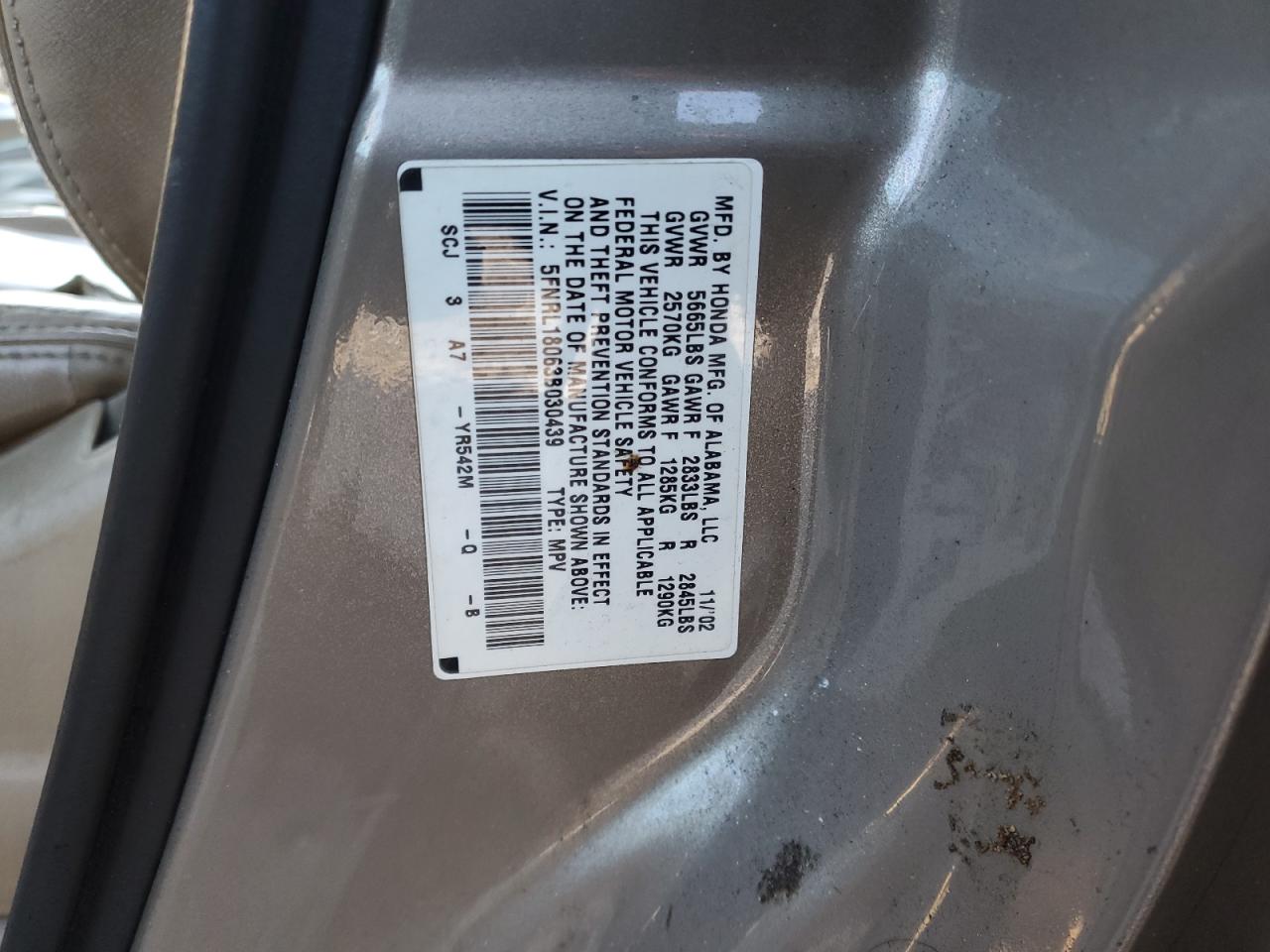 2003 Honda Odyssey - Image 13