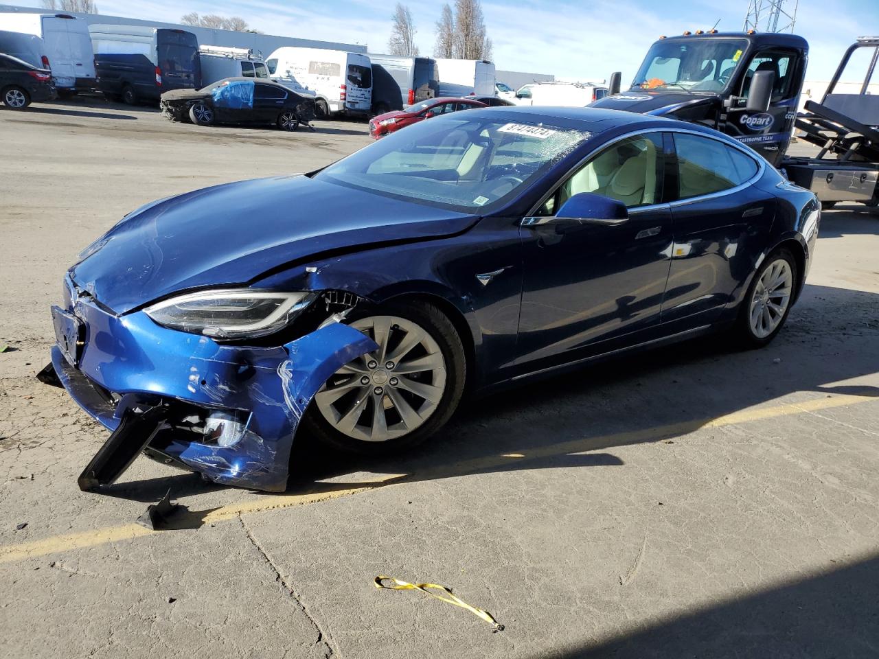 VIN 5YJSA1E27HF219606 2017 TESLA MODEL S no.1