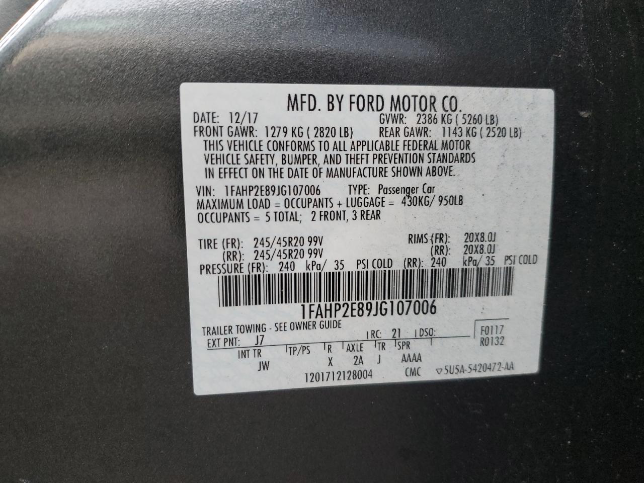 2018 Ford Taurus - Image 12