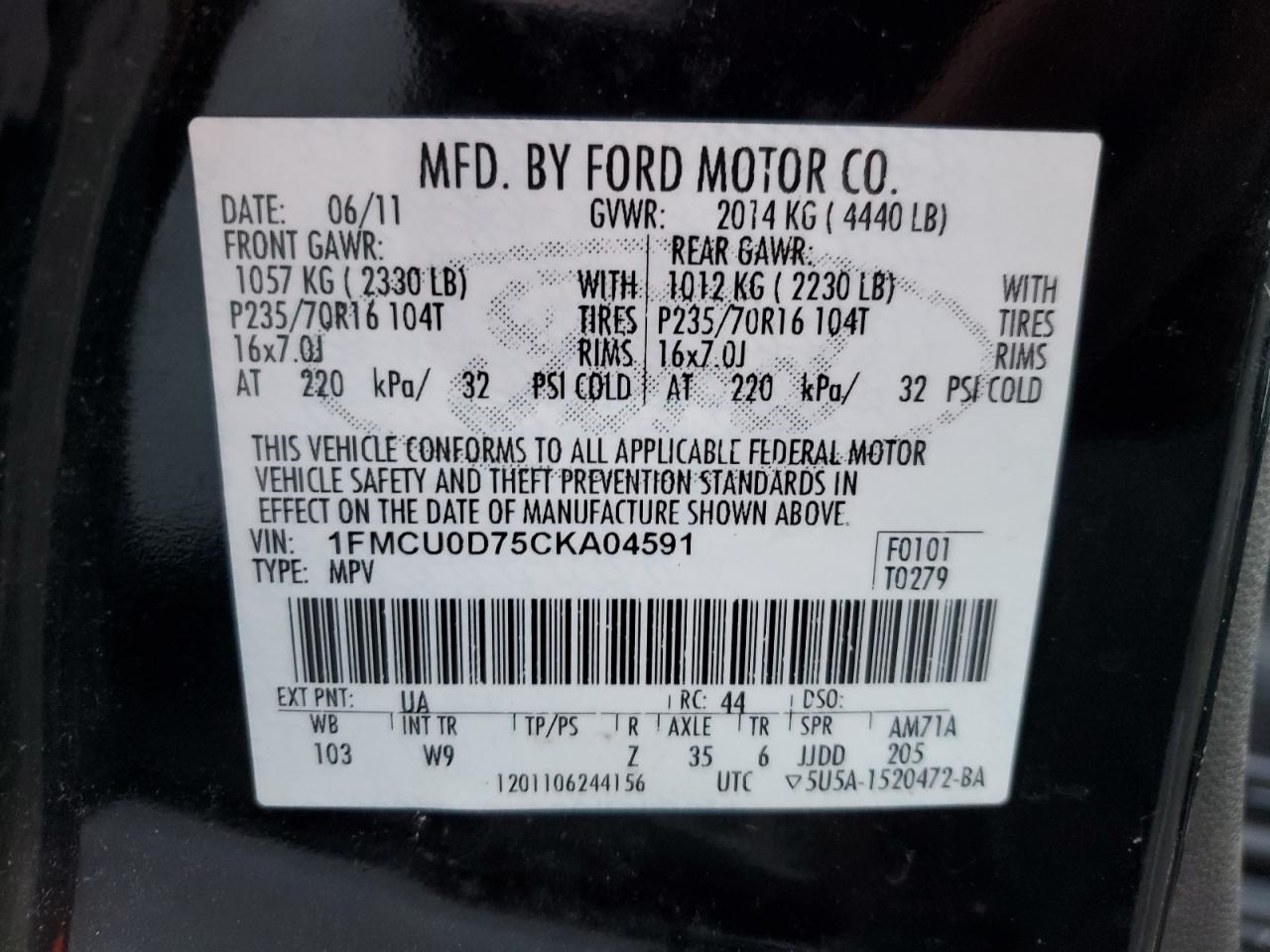 2012 Ford Escape - Image 13